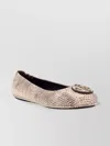 Tory Burch Woman Ballet Flats Cream Size 8 Goat Skin In White