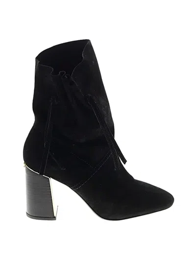 Pre-owned Tory Burch Ankle Boots In Black