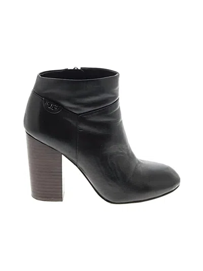 Pre-owned Tory Burch Ankle Boots In Black