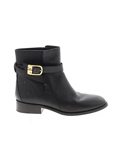 Pre-owned Tory Burch Ankle Boots In Black