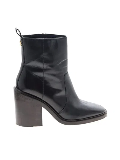 Pre-owned Tory Burch Ankle Boots In Black