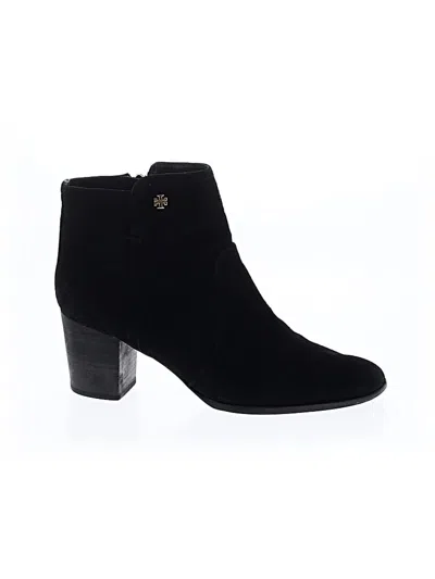 Pre-owned Tory Burch Ankle Boots In Black