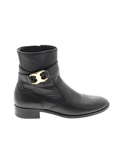 Pre-owned Tory Burch Ankle Boots In Black