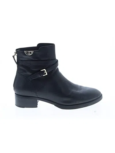 Pre-owned Tory Burch Ankle Boots In Black