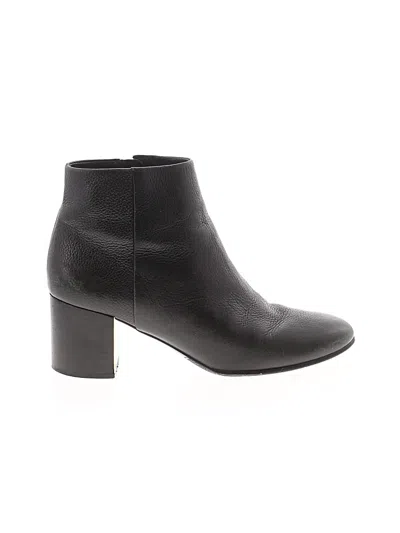 Pre-owned Tory Burch Ankle Boots In Black
