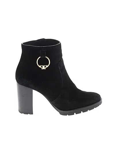 Pre-owned Tory Burch Ankle Boots In Black