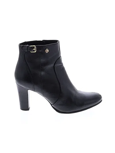 Pre-owned Tory Burch Ankle Boots In Black