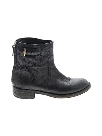 Pre-owned Tory Burch Ankle Boots In Black
