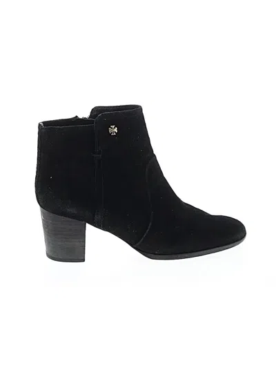 Pre-owned Tory Burch Ankle Boots In Black