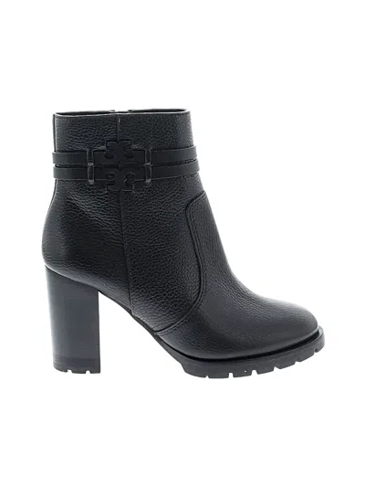 Pre-owned Tory Burch Ankle Boots In Black
