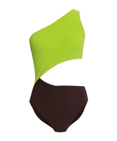 Tory Burch Asymmetric One-shoulder Swimsuit