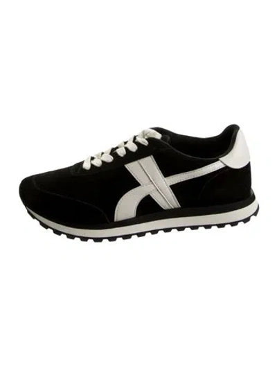 Pre-owned Tory Burch Athletic Sneakers In Black