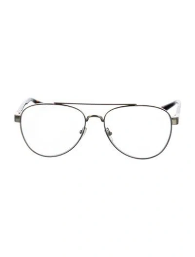 Pre-owned Tory Burch Aviator Eyeglasses In Gold