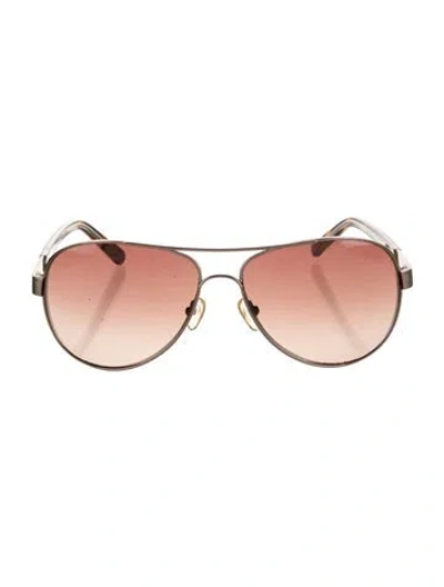 Pre-owned Tory Burch Aviator Gradient Sunglasses