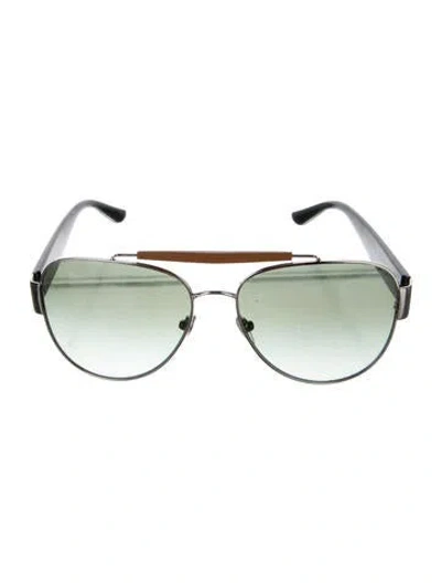 Pre-owned Tory Burch Aviator Gradient Sunglasses In Multi