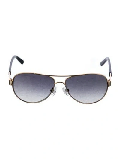 Pre-owned Tory Burch Aviator Gradient Sunglasses In Multi