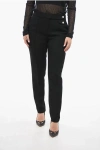 TORY BURCH BACK-PLEATED CROPPED FIT PANTS