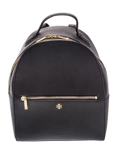 Pre-owned Tory Burch Backpack In Black