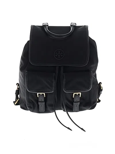 Pre-owned Tory Burch Backpack In Black