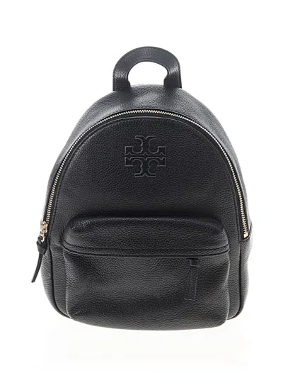 Pre-owned Tory Burch Backpack In Black