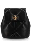 Tory Burch Kira Diamond Small Leather Backpack In Blue