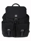 Tory Burch Functional Nylon Backpack With Multiple Pockets In Black