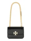 Tory Burch Small Eleanor Pebbled Leather Convertible Shoulder Bag In Black