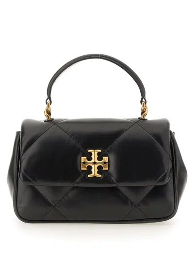 Tory Burch Kira Quilted Leather Tote Bag In Black