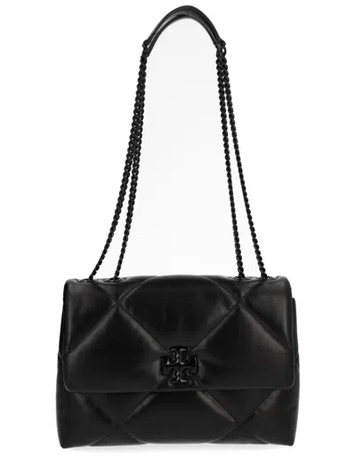 Tory Burch Quilted Diamond Chain Strap Shoulder Bag In Black
