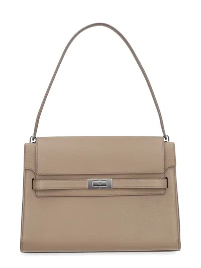 Tory Burch Lee Radziwill Mini Grande Shoulder Handbag In Turtledove