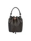 Tory Burch T Monogram Canvas Mini Bucket Bag