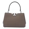 Tory Burch Eleanor Pebbled In Taupe Leather In Brown