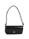 Tory Burch Smooth Finish Cross-body Bag With Adjustable Strap In Black
