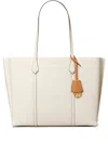 Tory Burch Perry Leather Tote Bag In Beige