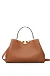 Tory Burch Medium Eleanor Soft Satchel In Biscotto Chari