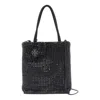 Tory Burch Mini Night Owl Crystal Tote Bag In Black