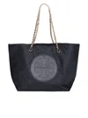 Tory Burch Ella Chain Tote Bag In Black