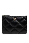 Tory Burch Black Calf Leather Clutch Bag