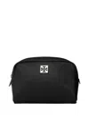 Tory Burch Virginia Nylon Cosmetic Case In Black