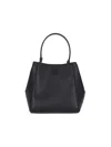 Tory Burch Mcgraw Small Leather Bucket Bag In Black
