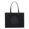 Tory Burch Rectangular Shape Tote Bag With 2 Handles In Black