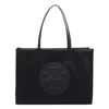 Tory Burch Ella Leather Tote Bag In Black