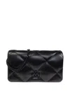 Tory Burch Quilted Shoulder Bags With Detachable Chain-link Strap In Black