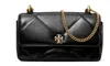 Tory Burch Black Kira Diamond Quilt Shoulder Bag In Black