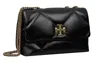Tory Burch Kira Diamond Quilt Convertible Shoulder Bag In Black