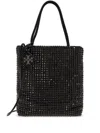 Tory Burch Mini Night Owl Crystal Tote Bag In Black
