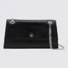 Tory Burch Black Leather Kira Turnlock Shoulder Bag In Black