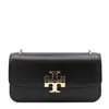 Tory Burch Small Black Calf Leather Eleanor Crossbody Bag In Black