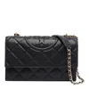 Tory Burch Small Quilted Rectangular Shoulder Bag In Black