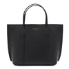 Tory Burch Shopper With Shoulder Strap And Top Handles In Black